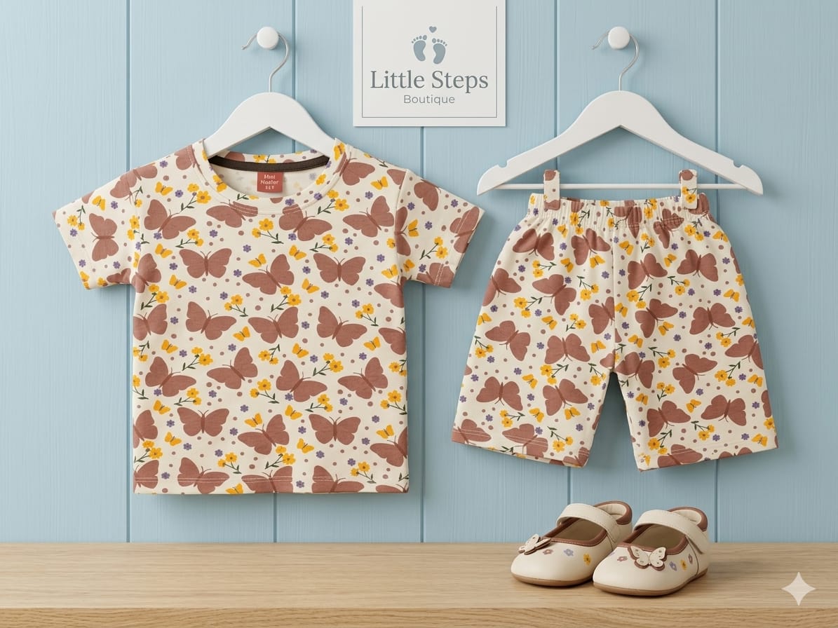 Trendy Cotton Nikar Shirt Kids Set