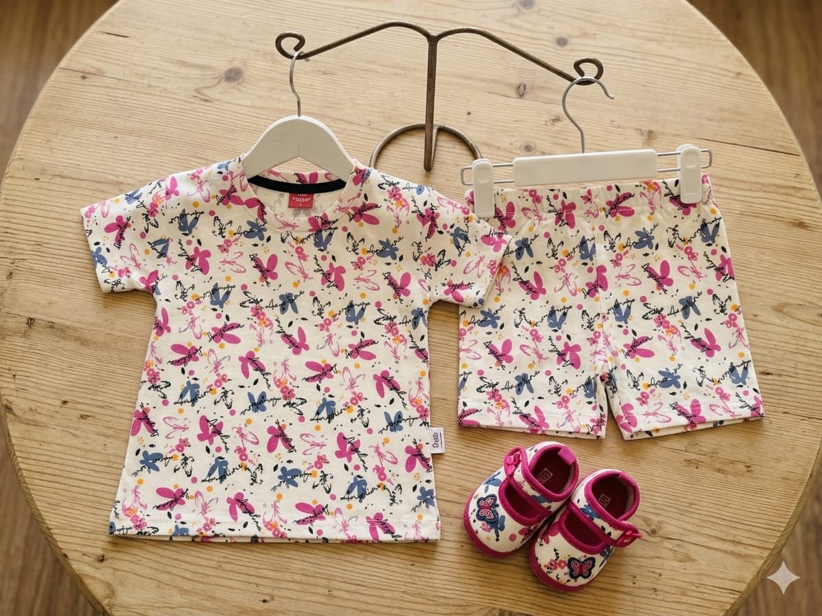  Kids Summer Nikar Shirt Comfort Set